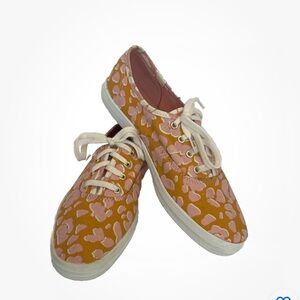 Women's Keds Yellow & Pink Jaguar Leopard Print Shoes Sneakers Size 6 NEW